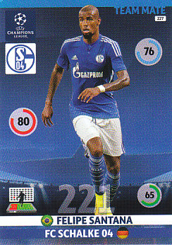 Felipe Santana Schalke 04 2014/15 Panini Champions League #227